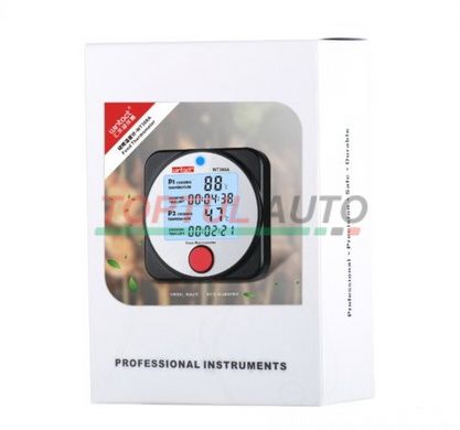 Термометр цифровий для барбекю 2-х канальний Bluetooth, -40-300°C WINTACT WT308A