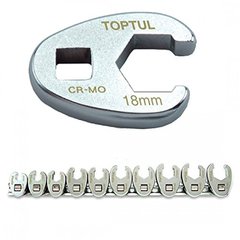 Набір ключів розрізних односторонніх TOPTUL 3/8" 10шт 10-19мм GAAR1001