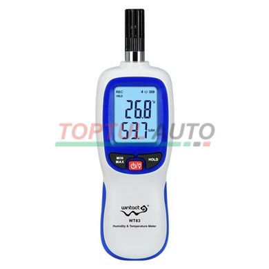 Термогігрометр цифровий Bluetooth 0-100%, -20-70°C WINTACT WT83B