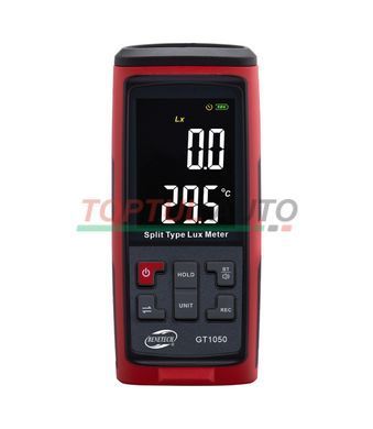 Люксметр + термометр (измеритель уровня освещенности) Bluetooth BENETECH GT1050
