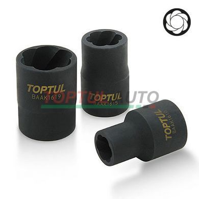 Спецголовка для поврежденных гаек 1/2" 27мм TOPTUL BAAK1627