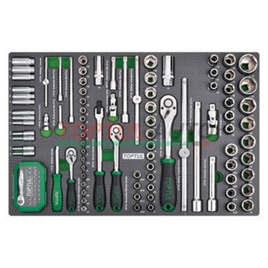 Набор инструмента в ложементе 1/4", 3/8", 1/2" 126ед. TOPTUL GEDC611
