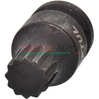 Головка торцева SPLINE ударна TOPTUL М16 L44мм 1/2" KADB1616S