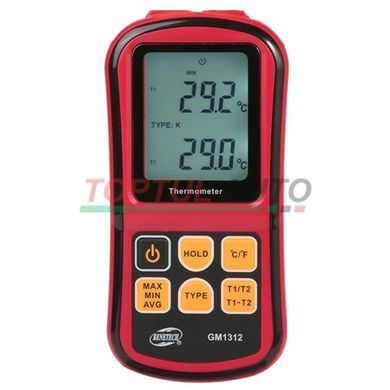 Термометр цифровий двоканальний -250-1767&deg;C BENETECH GM1312