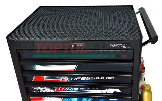 Тележка инструментальная для автосервиса 7 секций Special Limited Edition-BLACK TOPTUL TCAQ0707