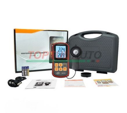 Люксметр + термометр, Bluetooth 200000 Lux BENETECH GM1030