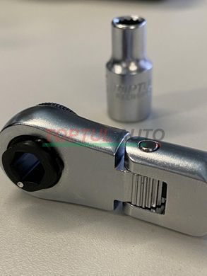 Трещотка мини 1/4" с шарниром TOPTUL 60 зубцов (исп. с FTDF0810) CHEV0811