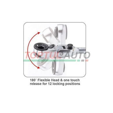 Трещотка мини 1/4" с шарниром TOPTUL 60 зубцов (исп. с FTDF0810) CHEV0811