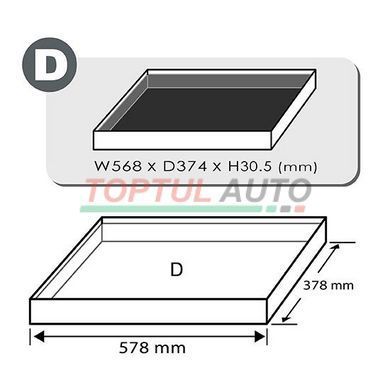 Набор бит впресованных в головку 1/4", 3/8", 1/2" 135ед. (в ложементе, тип D) TOPTUL GED1351