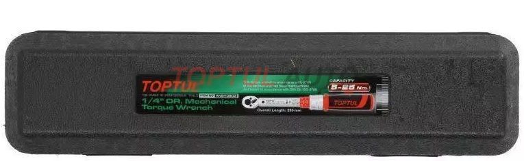 Ключ динамометрический 1/4"x295мм 5-25Nm TOPTUL ANBV0803