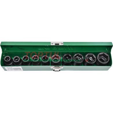 Набір ударних головок TOPTUL 1/2" 10-24мм 10 од. GDAD1001