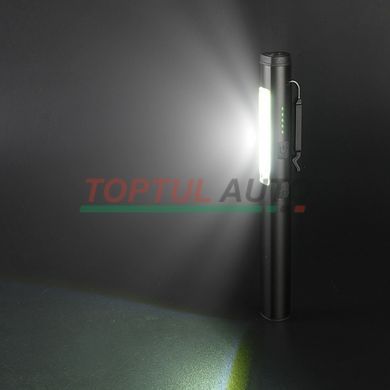 Ліхтарик світлодіодний алюмінієвий (COB+LED) з УФ-підсвіткою, лазерною указкою та магнітом Pen Light PROTESTER