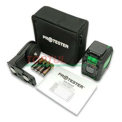 Построитель плоскостей лазерный H360&deg;/1V, (зеленый луч) PROTESTER LL305G