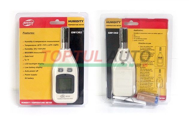 Термогігрометр 0-100%, -30-70&deg;C BENETECH GM1362