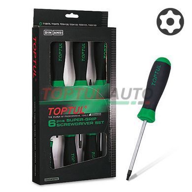 Набір викруток TORX з отвором T10-T40 6ед. TOPTUL GAAE0610