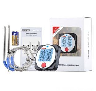 Термометр харчової електронний 4-х канальний Bluetooth, -40-300&deg;C WINTACT WT308B