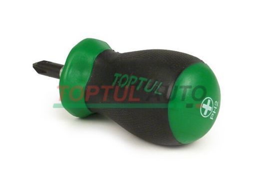 Короткая отвертка крестовая TOPTUL PH2x25 FBBB0203