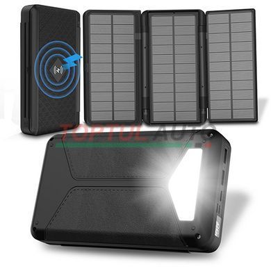 Пoweрбaнк 20000 mAh із сонячними панелями (3 шт.) PROTESTER PRO-S20