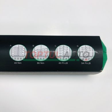 Динамометрический ключ 1/2" TOPTUL 535mm 40-210Nm ANAF1621