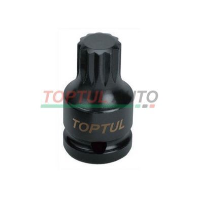 Головка торцевая SPLINE ударная TOPTUL М14 L44мм 1/2" KADB1614S