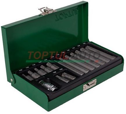Набор бит 10мм TORX Т20-Т55 15ед. TOPTUL GAAD1506