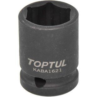 Голівка ударна 6-гранна TOPTUL 1/2" 21мм KABA1621