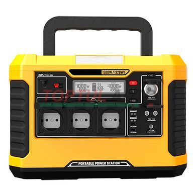 Портативна зарядна станція 1500W/3000W (Max), 220 V, 1328Wh, 22.2V/59.8Ah (358 800mAh/3.7V) PROTESTER PRO-PS1500B