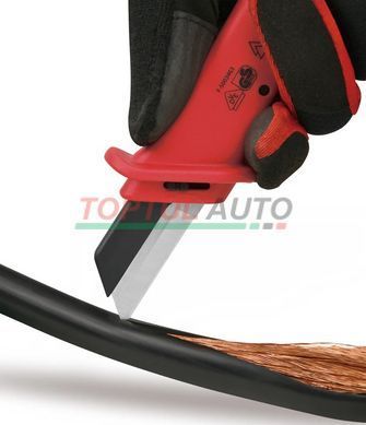 Hoж кaбeльный изoлиpoвaнный 1000V VDE co cмeнным лeзвиeм SFAC5018V4 TOPTUL