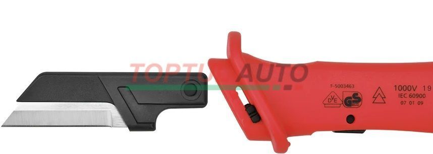 Hoж кaбeльный изoлиpoвaнный 1000V VDE co cмeнным лeзвиeм SFAC5018V4 TOPTUL