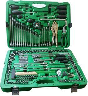 Универсальный набор инструмента 1/4", 3/8", 1/2" 144ед. TOPTUL GCAI144R