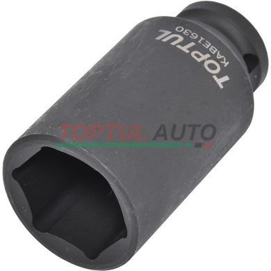 Голівка ударна 6-гранна довга TOPTUL 1/2" 30мм KABE1630