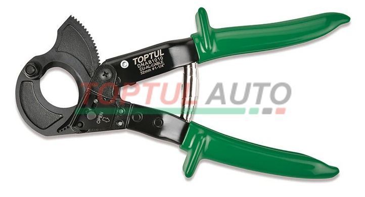 Кусачки для резки кабеля TOPTUL 10" с трещоткой DNAB1010