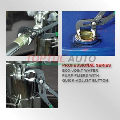 Клещи переставные TOPTUL 10" с кнопкой Pro-Series DDAG1210