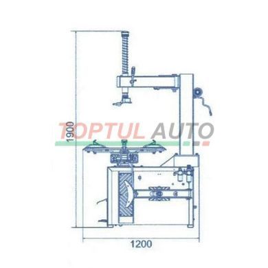 Cтенд шиномонтажный полуавтоматический 10"-22" BRIGHT LC810 380V