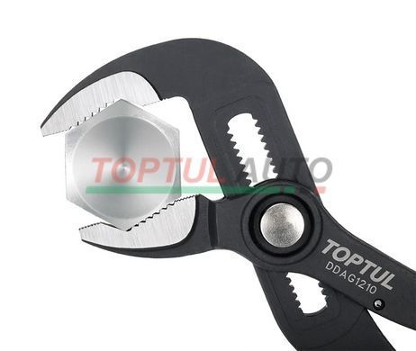 Клещи переставные TOPTUL 10" с кнопкой Pro-Series DDAG1210