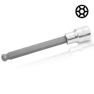 Насадка шестигранник HEX TOPTUL 6 мм 140мм 1/2" с шаром BCSA1606