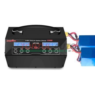 Зарядний пристрій 2-канальний 2x22А 2-6S LiPo/LiHV 1100Вт 220В ULTRA POWER PROTESTER UP1100