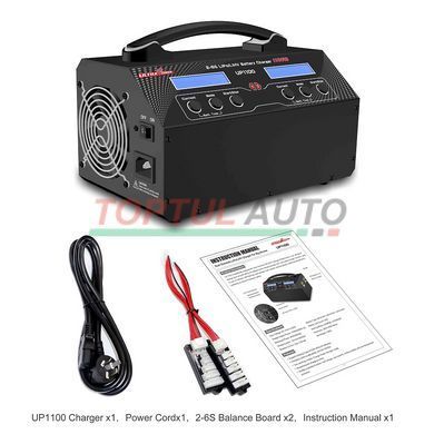 Зарядний пристрій 2-канальний 2x22А 2-6S LiPo/LiHV 1100Вт 220В ULTRA POWER PROTESTER UP1100