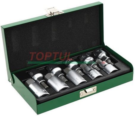 Набір головок-біт шестигранник TOPTUL 1/2" Н4-Н19 GAAD1007