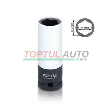 Головка ударная TOPTUL 1/2" длинная для шиномонтажа 17мм (для Mercedes-Benz) KABQ1617