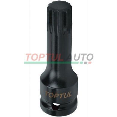 Головка торцева SPLINE ударна TOPTUL М18 L77мм 1/2" KADB1618L