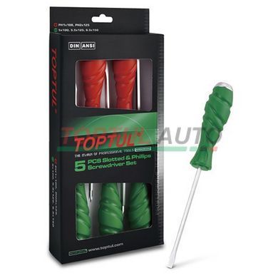 Набор ударных отверток SUPER GRIP TOPTUL 5 ед. GAAE0509