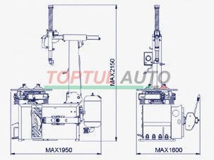 Шиномонтажный станок BRIGHT автоматический 10"-24" LC887N 380V