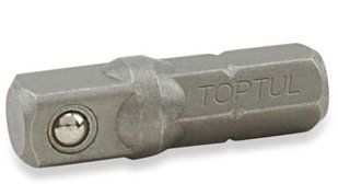 Адаптер для торцевих головок під шуруповерт TOPTUL 1/4"х1/4" L25 (6-гр.-квадрат) FSKA0808