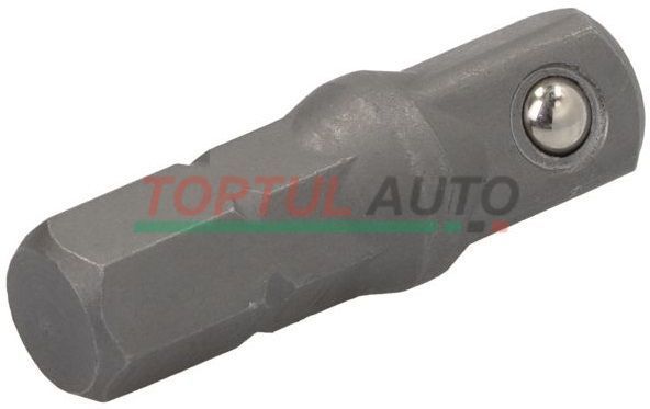 Адаптер для торцевих головок під шуруповерт TOPTUL 1/4"х1/4" L25 (6-гр.-квадрат) FSKA0808