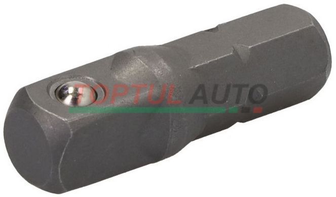 Адаптер для торцевих головок під шуруповерт TOPTUL 1/4"х1/4" L25 (6-гр.-квадрат) FSKA0808