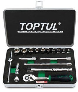 Набор инструмента дюймового TOPTUL 1/4" 18ед. 3/16"-9/16" GCAD1811