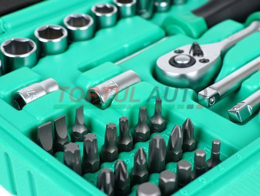Набір інструменту TOPTUL 1/4" + ключі 49ед. GCAI4901