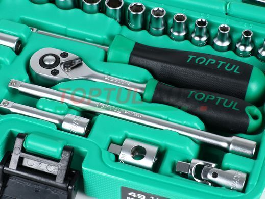 Набір інструменту TOPTUL 1/4" + ключі 49ед. GCAI4901