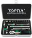 Набор инструмента дюймового TOPTUL 1/4" 18ед. 3/16"-9/16" GCAD1811